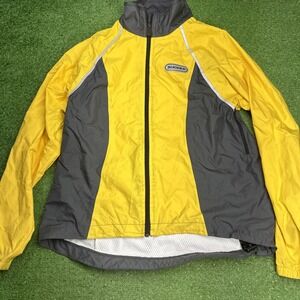 Sugoi Cycling Jersey Men's Yellow Lightweight Long Sleeve Bike Jacket Size XS/TP